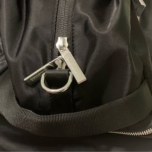lululemon athletica Black Backpack with Metallic Details